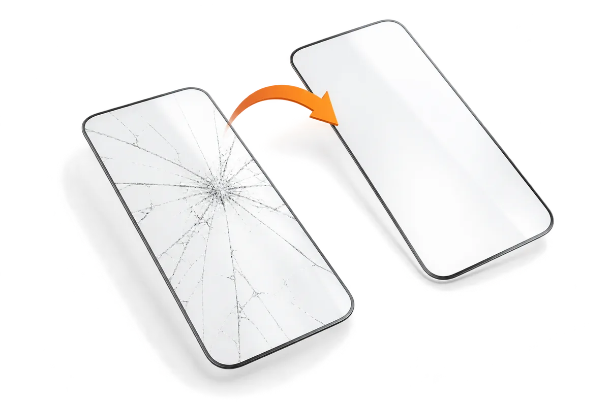 Замена стекла iPhone — иллюстрация услуги