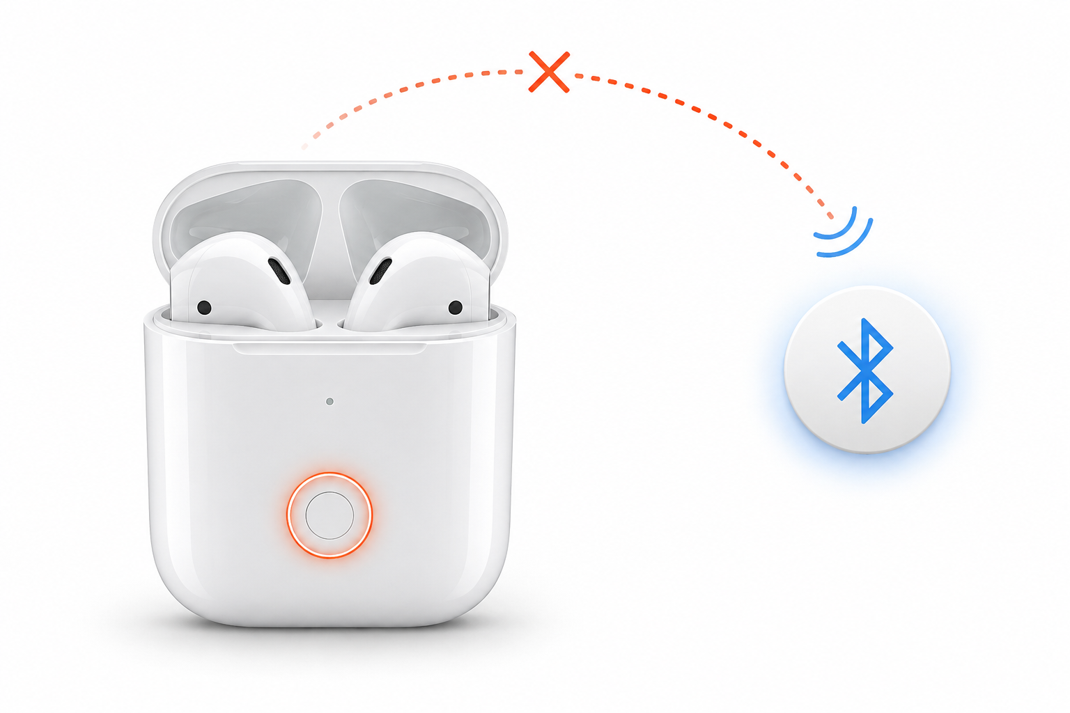 Не подключается AirPods — что делать — иллюстрация неисправности