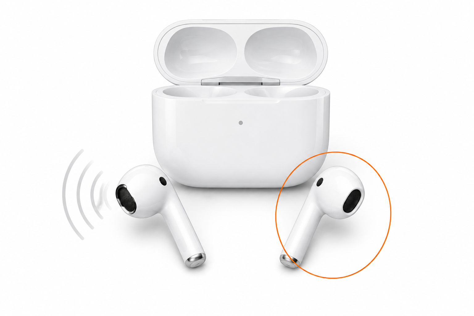 Не работает один наушник AirPods — что делать — иллюстрация неисправности