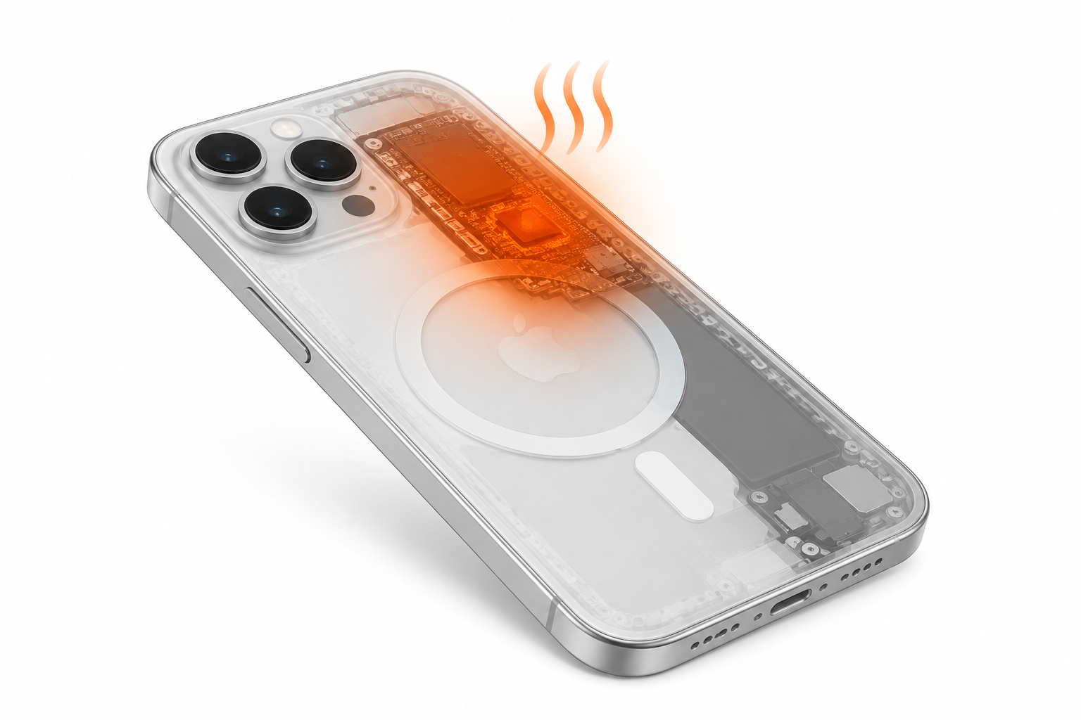 Греется iPhone — что делать — иллюстрация неисправности