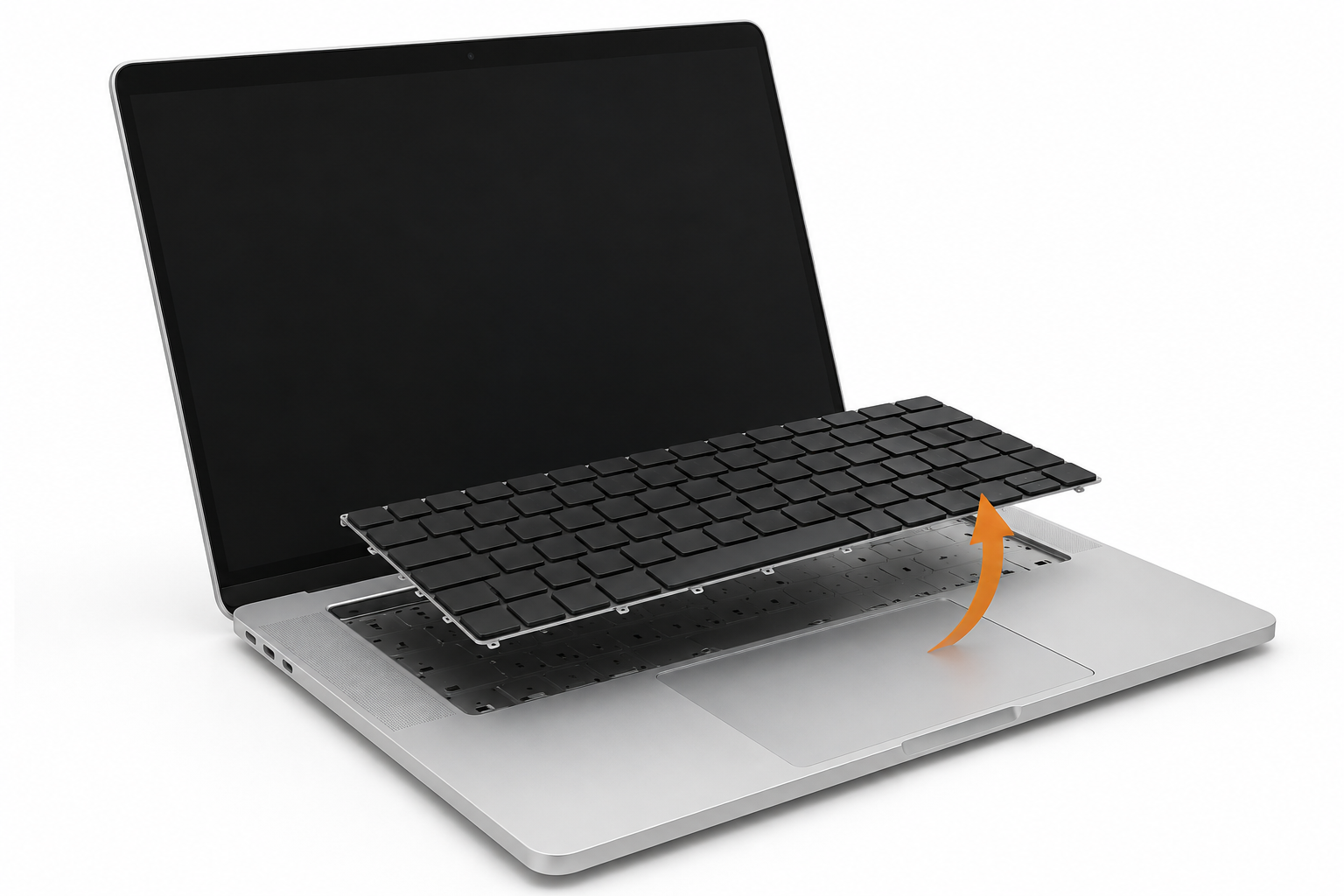Замена клавиатуры MacBook — иллюстрация услуги